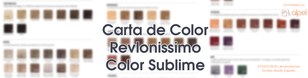 Haz click para ver la carta de colores de los tintes Color Sublime de Revlon